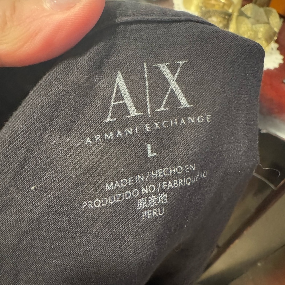 Oldie Armani Exchange Black T-Shirt - Picture 4 of 4
